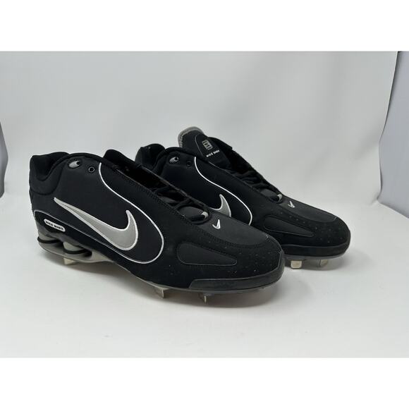Size 15 Nike Shox Mens Monster Metal Black Baseball Cleat 311815-001 Vintage main image 4